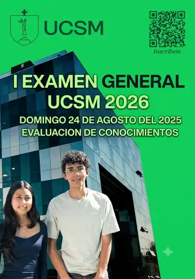 I Examen General UCSM 2026