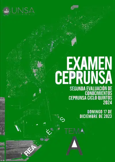 II Examen CEPRUNSA CICLO QUINTOS 2024 BIOMÉDICAS