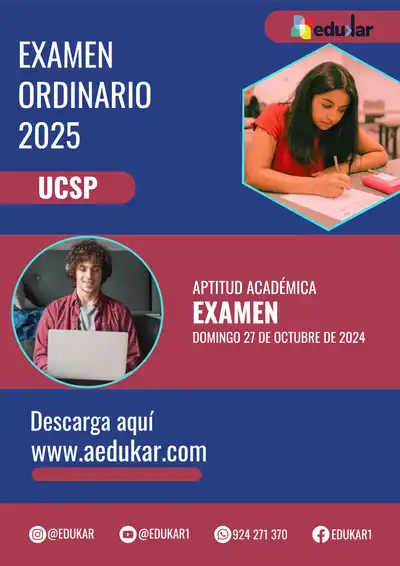 Primer Examen General UCSP 2025