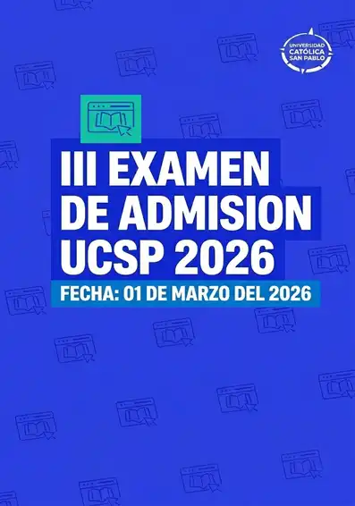Tercer Examen General UCSP 2026