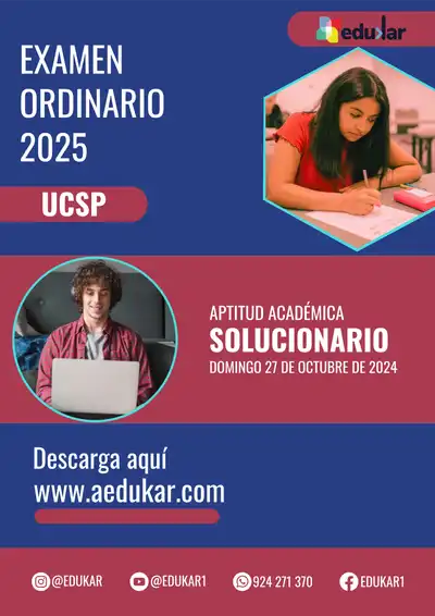 Paquete Primer Examen General UCSP 2025